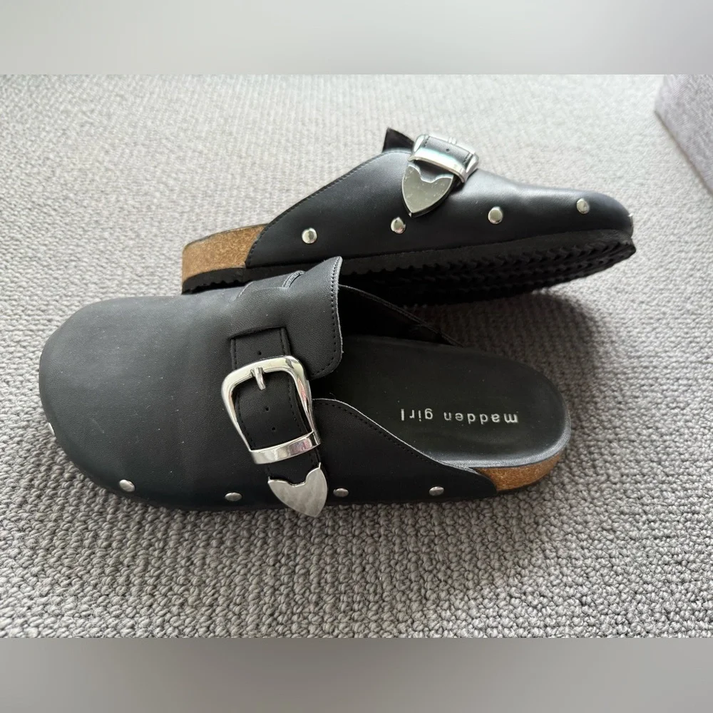 Black Studded Slip-On Shoes - Picture 3 of 5